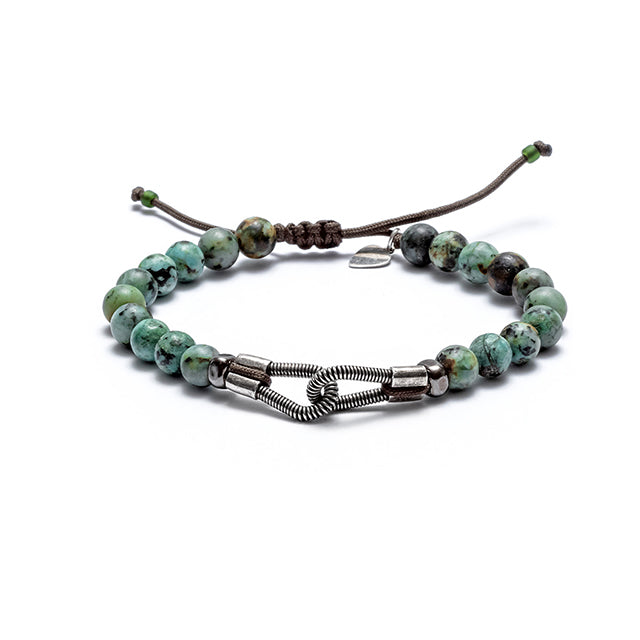 Round Natural Stones-Green
