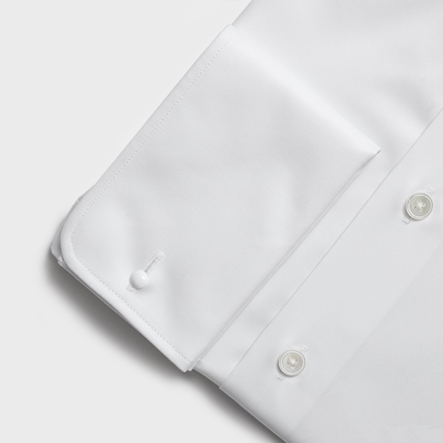 White with french Cuff