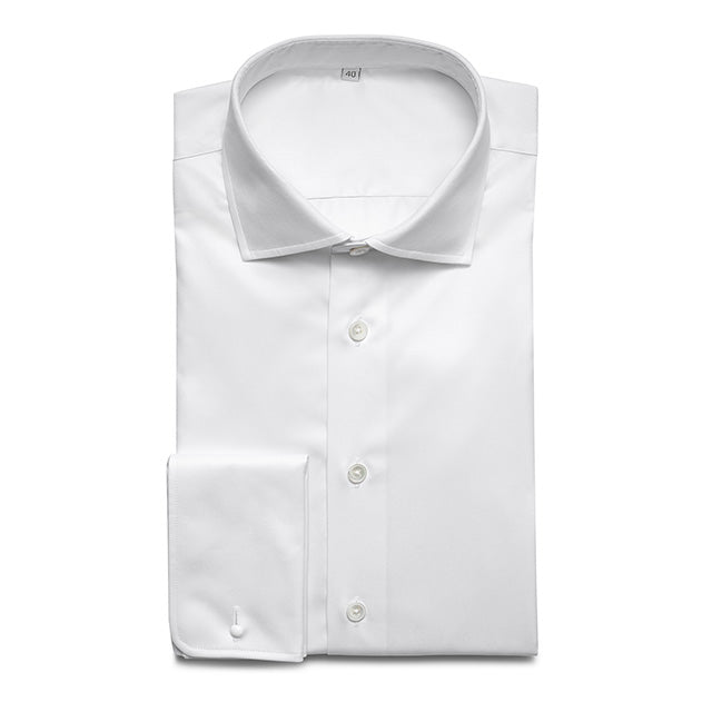 White with french Cuff