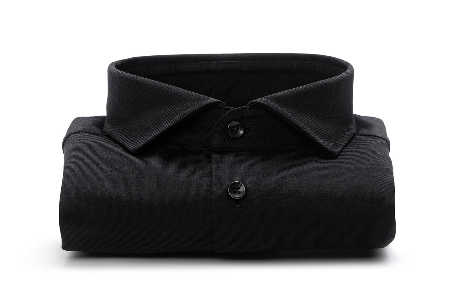 black Jersey casual regular cuff