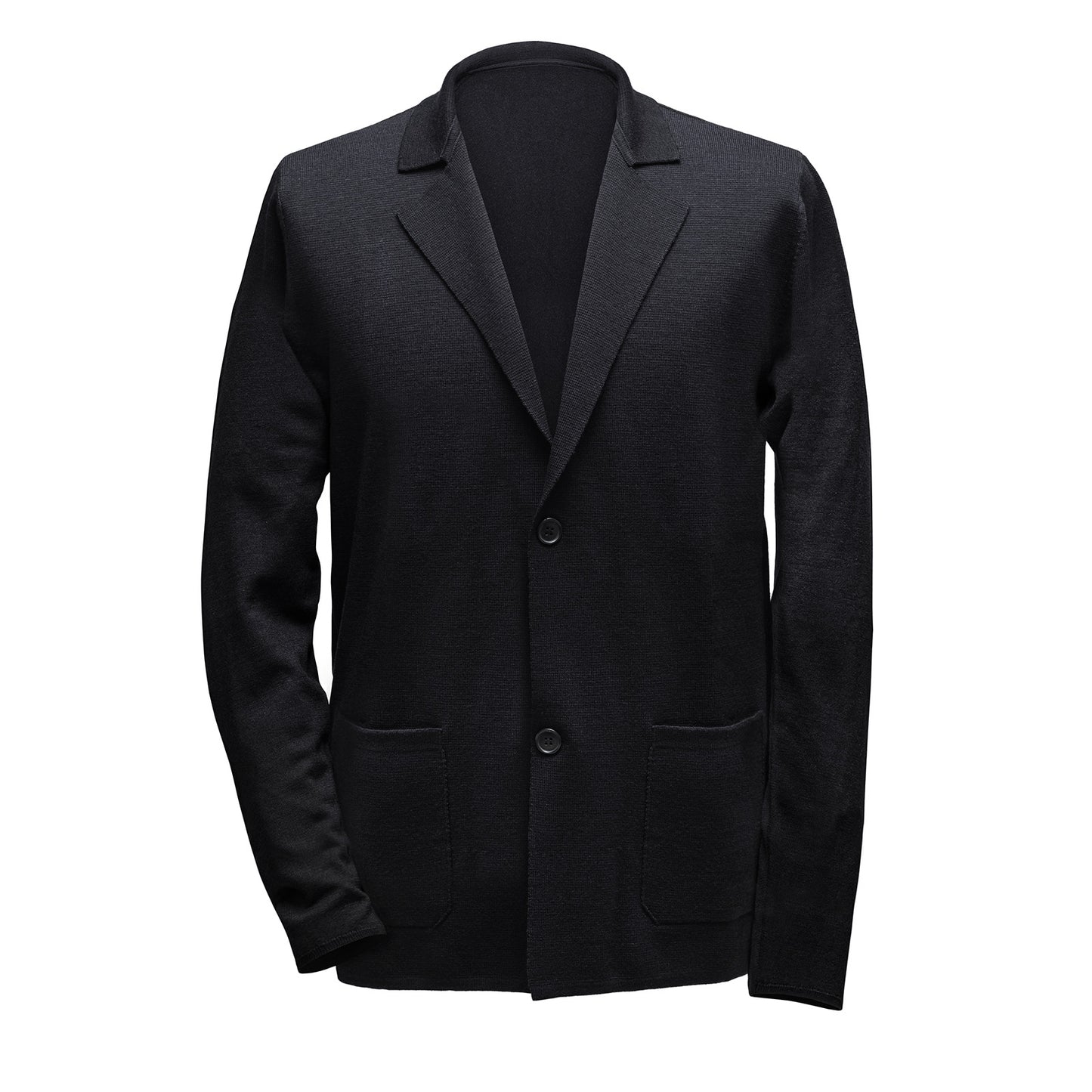 Knitted Wool Blazer, Notch Lapel