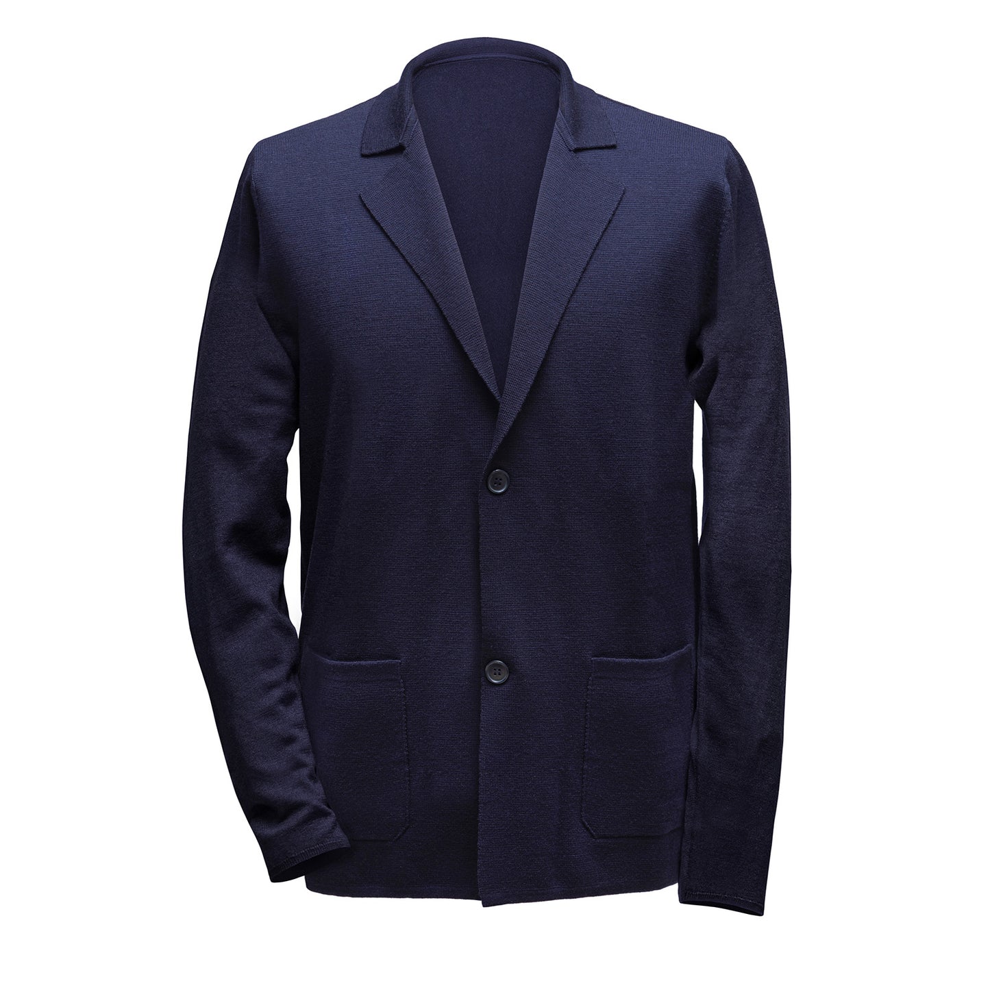 Knitted Wool Blazer, Notch Lapel