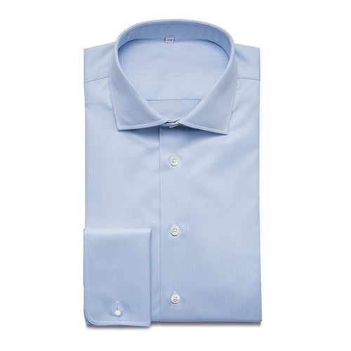 Business Shirt White and Blue