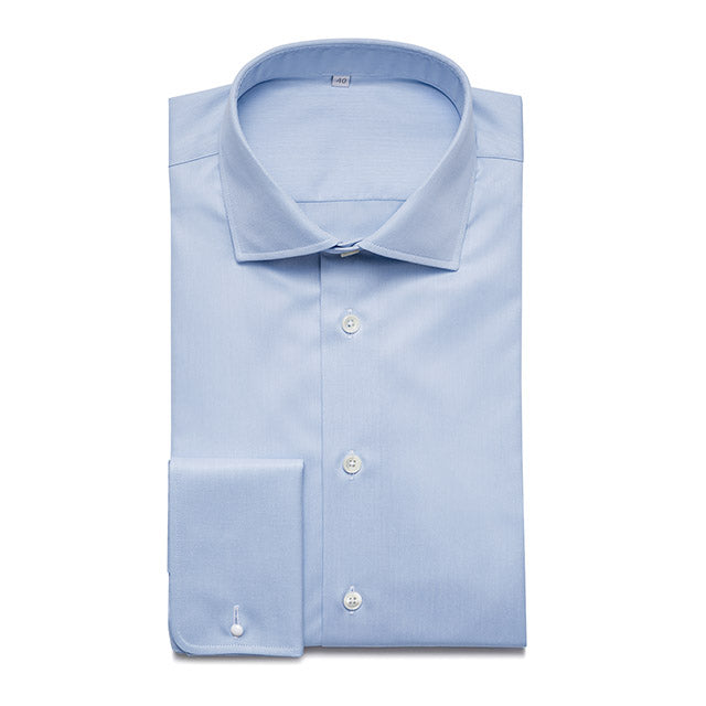 Business Shirt White and Blue