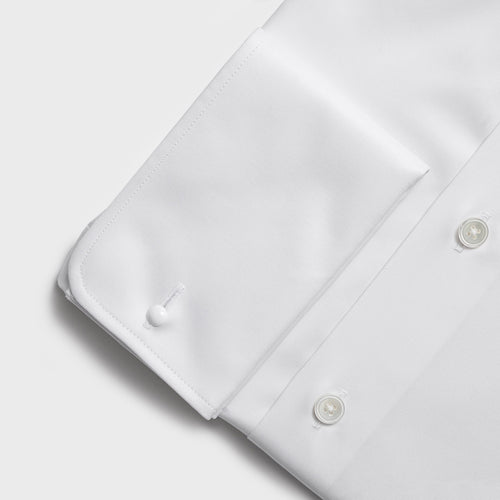 Business Shirt White and Blue